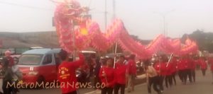 Masyarakat Antusias Pagelaran Kirab Budaya Nusantara dan HUT T. I. TD. Chi San bio