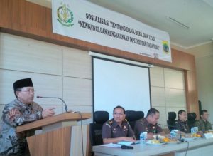 Kejagung RI Hadiri Sosialisasi Dana Desa dan TP4D Kab.Cianjur