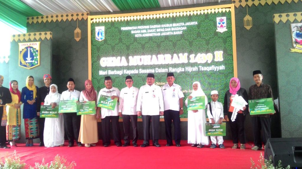 2800 Mustahik Terima Bantuan Dari Bazis Jakarta Barat Dalam Rangka Gema Muharram 1439 H