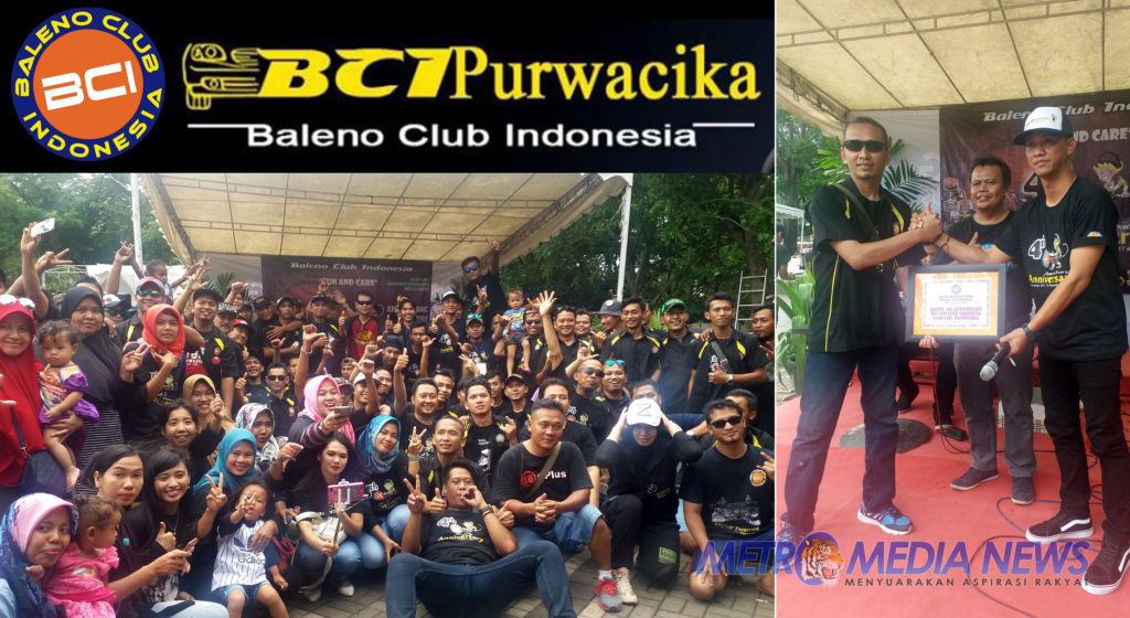 HUT Baleno Club Indonesia Chapter Purwacika ke 4 Tahun Berlangsung Meriah