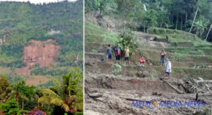 Naringgul dilanda longsor, tebing ambruk dipemukiman warga