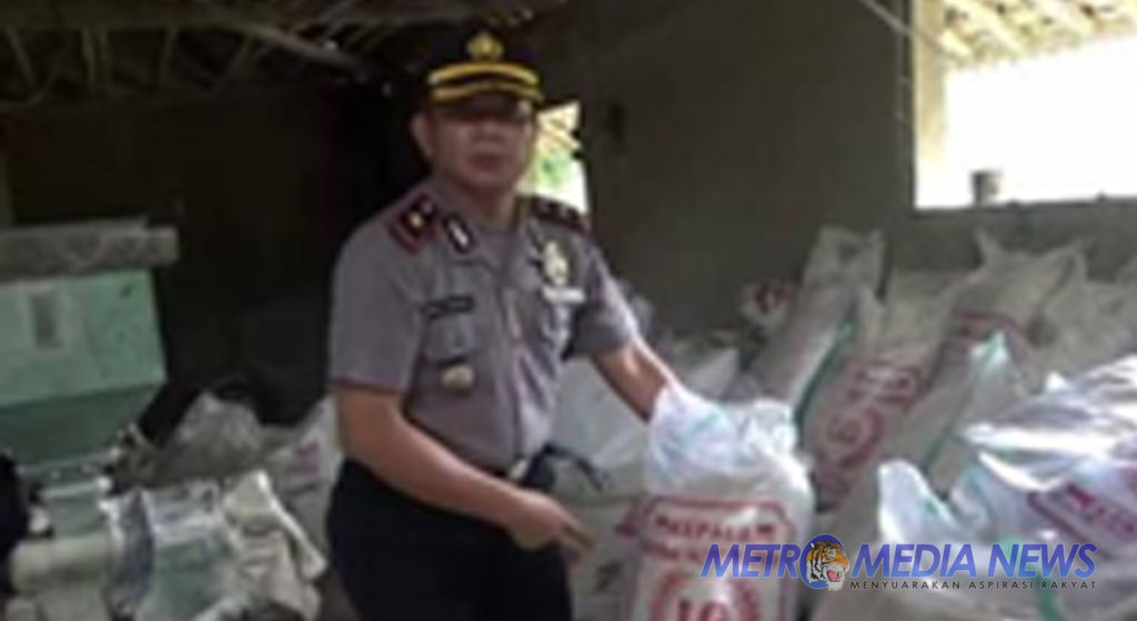 Polsek Warungkondang Berhasil Membongkar Praktik Oplasan Beras Premium dan Raskin