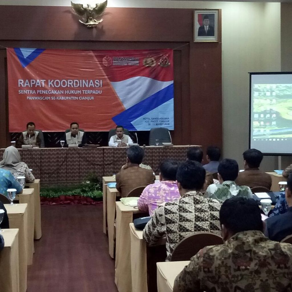 Panwaskab Cianjur Gelar Rapat Kordinasi, Bahas Tindakan Pelanggaran Jelang Pilgub