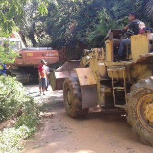 Kementrian PUPR Turunkan Alat Berat Bersihkan Material Longsor