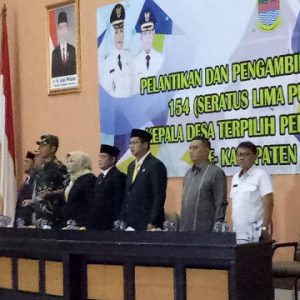 Bupati Bekasi Lantik 154 Kepala Desa Terpilih