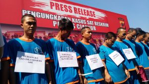 Polres Cianjur Ekspose 11 Pelaku Curanmor