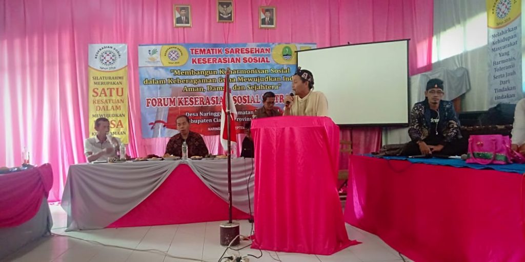 Ratusan Warga Naringgul Ikuti Program Tematik Sarasehan Keserasian Sosial