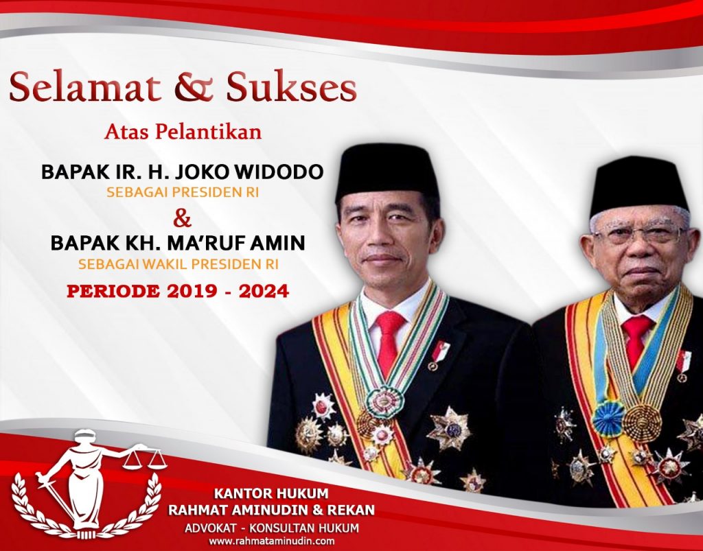 Rahmat Aminudin Ucapkan Selamat dan Sukses Atas Pelantikan Presiden