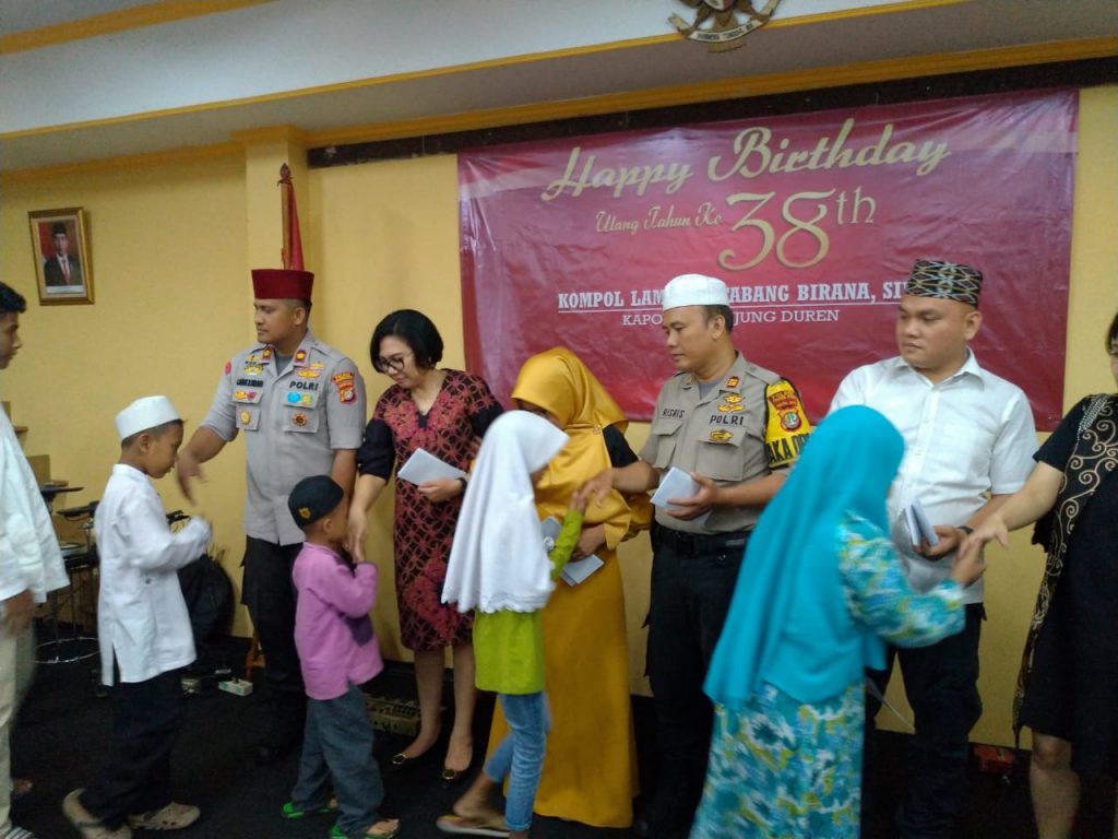 HUT ke 38, Kapolsek Tanjung Duren Gelar Tasyakuran dan Santunan Anak Yatim