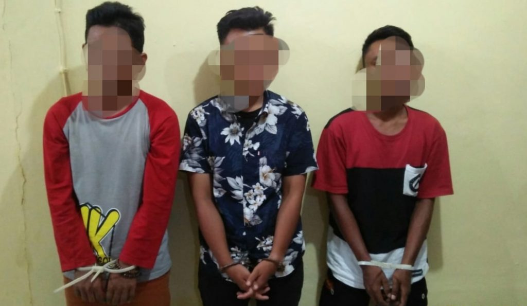 Tiga Orang Pelaku Curas Dibekuk Satuan Reskrim Polsek Sindangbarang