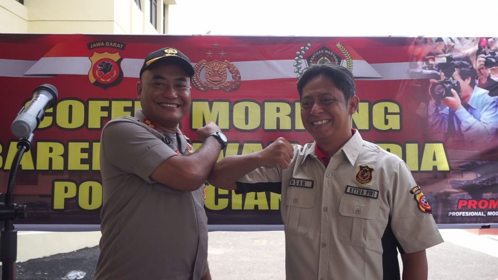 Polres Cianjur Gelar Coffee Morning Bersama Awak Media, Bersatu Melawan Corona