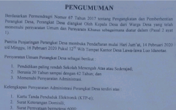 Perangkat Desa Butuh Perlindungan dan Keadilan Hukum dari Pemda Screenshot_20200326-231101_1585379389078.jpg