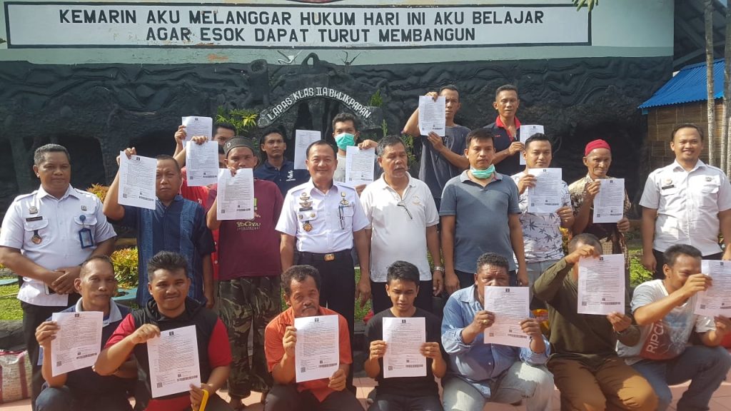 Lapas Kelas IIA Balikpapan Bebaskan 17 WBP Guna Penanggulangan Covid-19