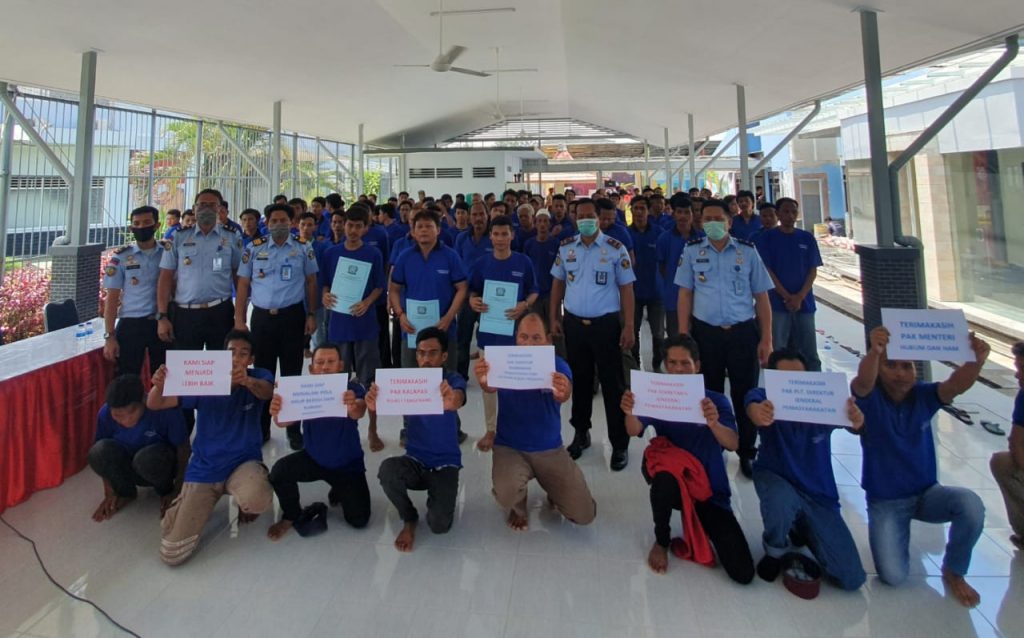 Lapas Kelas 1 Tangerang di Hari Kedua Asimilasi Kembali Bebaskan 100 WBP