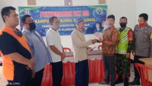 Sebanyak 227 Warga Kampung Tanjung Raja Giham Terima BLT Tahap 1