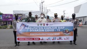 Kapolres Cianjur Bersama Forkopimda	Sosialisasi Program Vaksinasi Covid-19