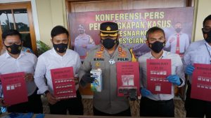 Polres Cianjur Ungkap Sindikat Pengedar Narkoba