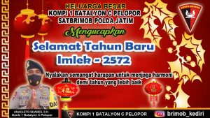 Danki Brimob Kediri Ucapkan Selamat Tahun Baru Imlek