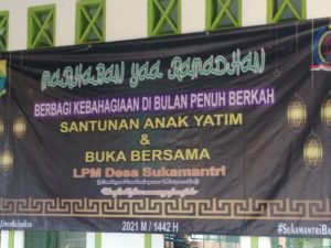 Pemdes Sukamantri Gelar Santunan Anak Yatim Sekaligus Buka Bersama