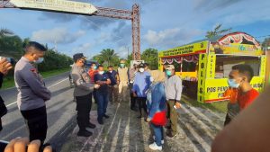 H+2, Kapolres Pimpin Personil Back-up Penyekatan Ujung Pandaran