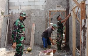 Mayor Inf. Suntoro Tinjau Pembangunan TMMD ke 111 di Desa Ciandam
