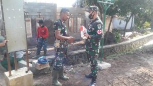 Jaga Kesehatan, Seluruh Satgas TMMD Reguler ke 111 Kodim 0608/Cianjur dapat Vitamin