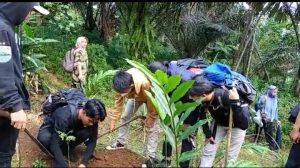 Komunitas Raptils Bersama Karya Taruna Naringgul Tanam 200 Bibit Pohon di Lokasi Hutan Sumber Mata Air