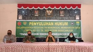 Sebanyak 30 Warga Desa Ciandam Ikuti Penyuluhan Kamtibmas dan Hukum