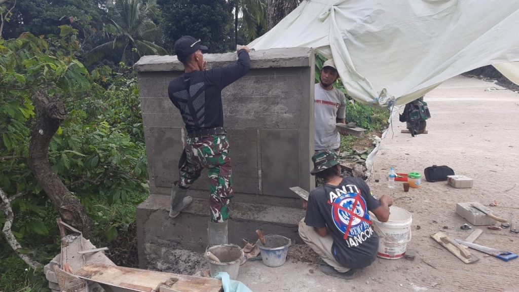 Sebagai Tanda Bakti, Satgas TMMD ke 111 Bangun Tugu
