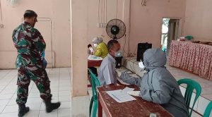 Dalam Rangka TMMD Ke – 111, 100 Warga Desa Ciandam Ikuti Pengobatan Gratis