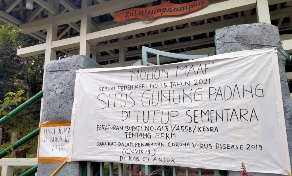 Meski Ditutup, Wisata Situs Gunung Padang Ramai Didatangi Pengunjung