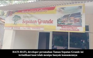 Panik Diberitakan, Pengembang Perumahan Taman Sepatan Grande Sebarkan Berita Hoax