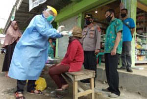 Polsek Naringgul dan Puskesmas Gelar Swab Antigent Massal Gratis
