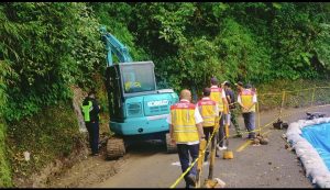 Kementerian PUPR Tunjuk PT BBS Kerjakan Penanganan Longsoran Jalan Nasional Naringgul