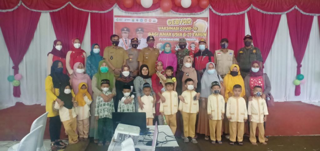 Puskesmas Naringgul Bersama Forkopimcam Gelar Lounching Vaksinasi untuk Anak