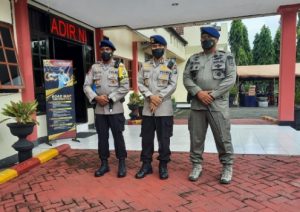 Komandan Satuan Brimob Polda Jatim dan Komandan Batalyon C Pelopor Lakukan Kunker ke Mako Kompi 1 Batalyon C Pelopor