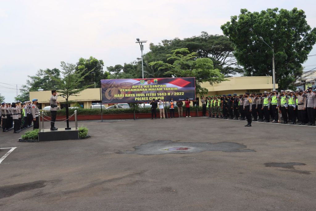 Polres Cianjur Turunkan 326 Personil untuk Pengamanan Malam Takbir