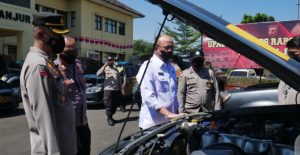 Tim Itwasda Polda Jabar Gelar Pemeriksaan Kendaraan Dinas di Polres Cianjur