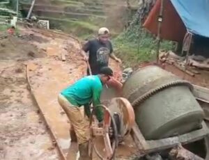 Bantuan Aspirasi DPRD Cianjur, Jalan Cigombong Gelar Pawitan di Cor Beton