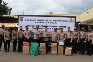 Polres Cianjur Terima Bantuan Logistik dari STIK Lemdiklat Polri