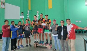 Final Voly Ball Putra Piala PGRI Cup Naringgul Dimenangkan Tim Abadi Jaya Putra SMKN 1 Naringgul