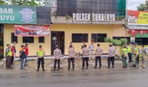 Forkopincam Sukaluyu Gelar Apel Siaga Operasi Lilin Lodaya 2022
