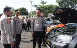 Polres Cianjur Gelar Pengecekan Kendaraan Dinas