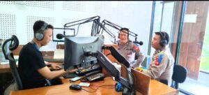 Unit Kamsel Sat Lantas Polres Cianjur Gelar Sosialisasi Ops Keselamatan Lodaya 2023 Lewat Radio