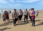 Libur Idul Fitri, Polres Aceh Utara Intensifkan Patroli di Kawasan Pantai Bantayan