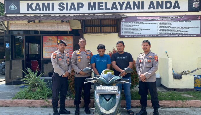 Buronan Curanmor Pekan Baru Diamankan Polisi di Lhoksukon Karena Mencuri Tabung Gas