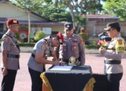 Kapolres Aceh Timur Pimpin Serah Terima Jabatan Tiga Kasat dan Empat Kapolsek*