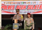 Kapolres Aceh Selatan Pimpin Apel Gelar Pasukan Operasi Patuh Seulawah 2024