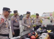 Kapolres Pidie Cek Peralatan dan Perlengkapan Sat Samapta