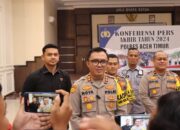 Polres Aceh Timur Rilis Capaian Kinerja 2024 : Gangguan Kamtibmas Turun, Kasus Narkoba dan Laka Lantas Menurun